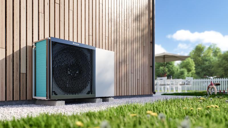 Installation of Daiken Air Source Heat Pump by Eco House Yorkshire